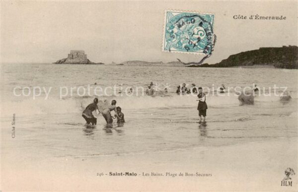 Saint-Malo 35 Les Bains Plage de Bon Secours