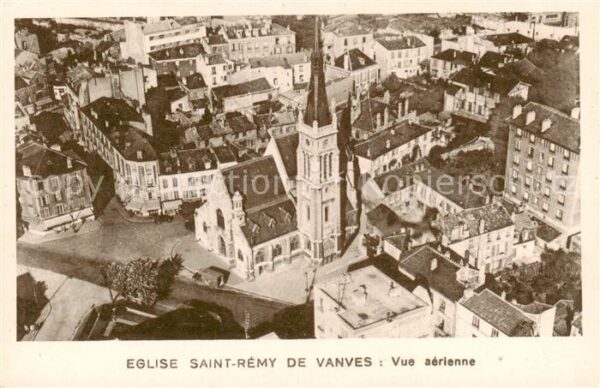 Vanves Eglise Saint Remy de Vanves Vue aerienn
