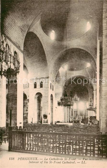 Perigueux 24 La Cathedrale St Front Vue interieur