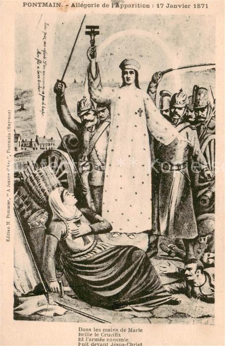 Pontmain 53 Mayenne Allegorie de l’Apparition 17 Janvier 18