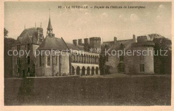 La Turballe 44 Loire-Atlantique Facade du Chateau de Lauvergnac