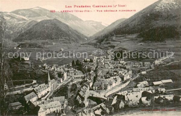 Arreau Vue generale plongeante