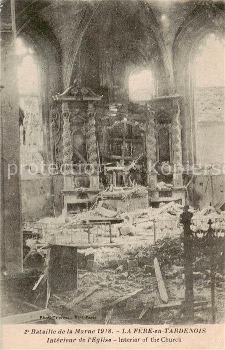Fere-en-Tardenois 2e Bataille de la Marne 1918 Interieur