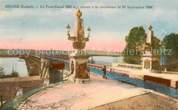 Briare-le-Canal 45 Loiret Le Pont Canal ouvert a la circulation l