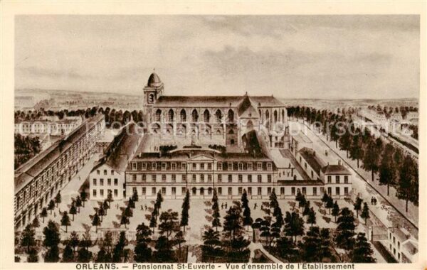Orleans 45 Loiret Pensionnat St Euverte Vue d’ensemble de