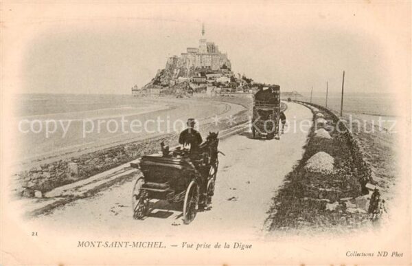 Mont-Saint-Michel Vue prise de la Digue
