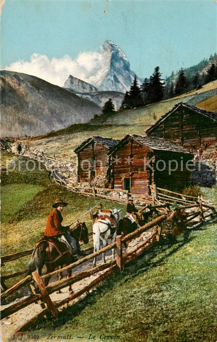 Zermatt VS Findelen mit Matterhorn
