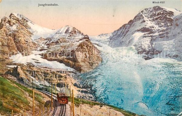Jungfraubahn Panorama mit Mönch