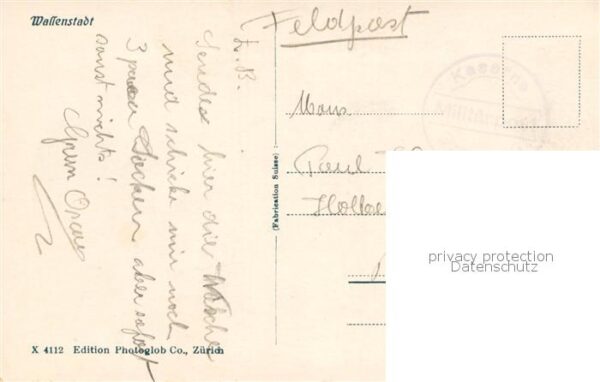 Wassen  UR Panorama Feldpost – Bild 2