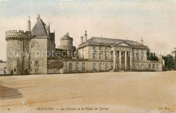 Alencon 61 Le Chateau et le Palais de Justice