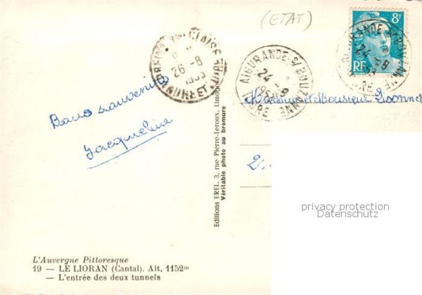 Le Lioran 1368m 15 Cantal Entree des deux tunnels – Bild 2