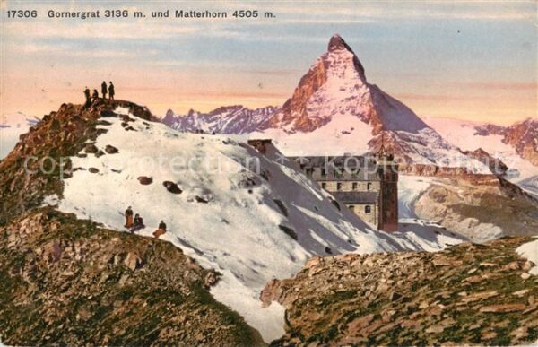Gornergrat Zermatt VS Panorama mit Matterhorn