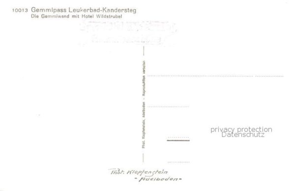 Gemmipass 2322m VS Leukerbad Kandersteg Gemmiwand mit Hote – Bild 2