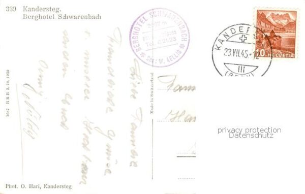 Kandersteg BE Berghotel Schwarenbach – Bild 2