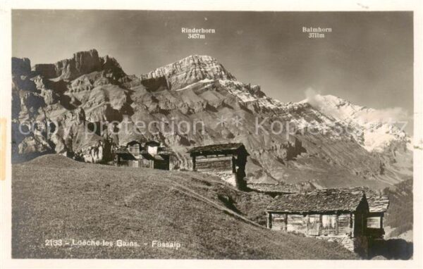 Loeche-les-Bains VS Füssalp Rinderhorn Balmhorn