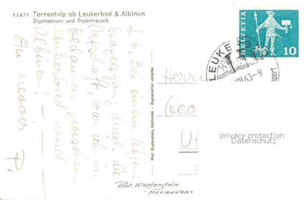 Torrentalp 2470m Albinen VS mit Leukerbad Zeyettazhorn und Trubelns – Bild 2
