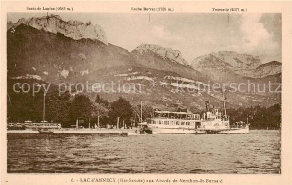 Menthon-Saint-Bernard Aux Bords du Lac d Annecy Vapeur Alpes