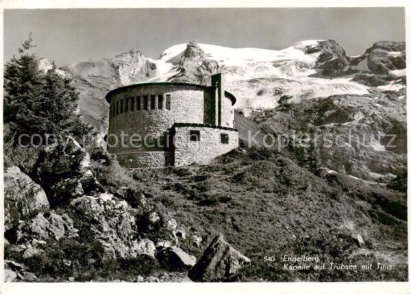 Engelberg  OW Kapelle auf Trübsee mit Titlis