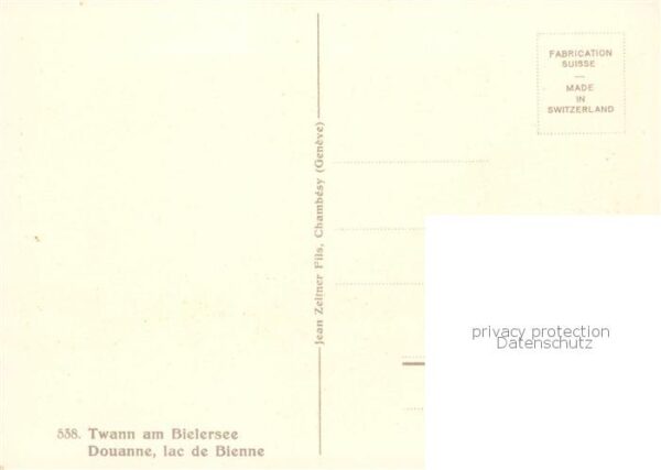 Twann BE am Bielersee Künstlerkarte – Bild 2