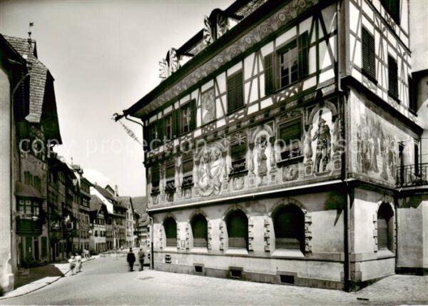 Stein Rhein SH Rathausplatz Fachwerkhäuser Altstadt