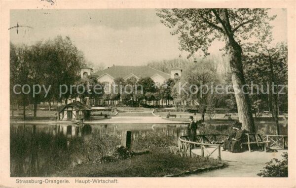 Strassburg Elsass Orangerie Hauptwirtschaft