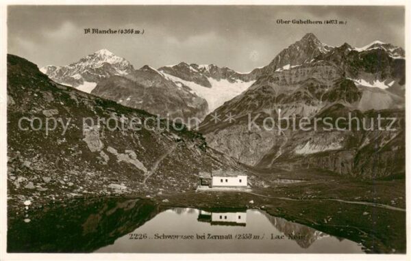 Schwarzsee Zermatt VS mit Dt Blanche und Ober Gabelhorn