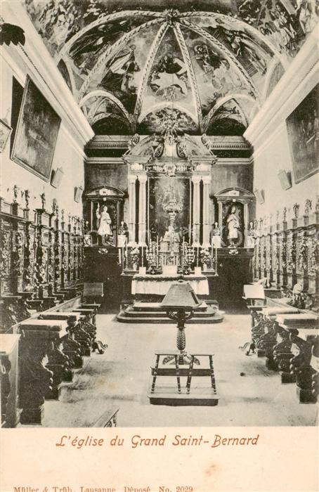 Grand-Saint-Bernard VS Eglise Interieur