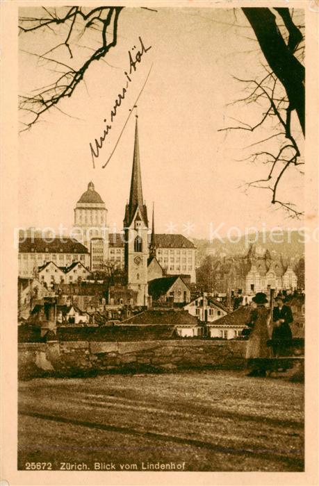 Zuerich ZH Blick vom Lindenhof