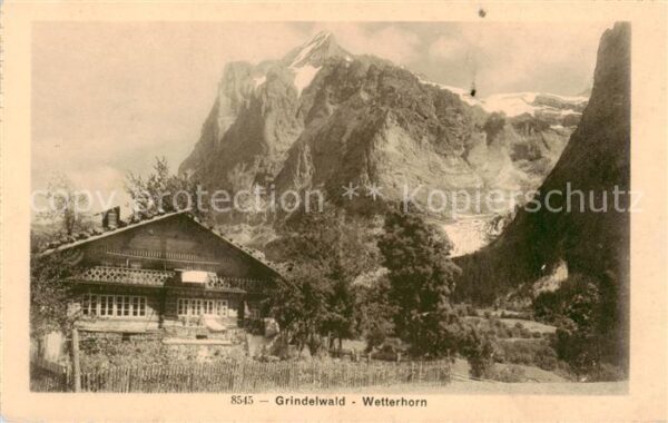 Grindelwald Blick zum Wetterhorn Berner Alpen