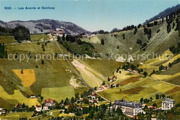 Les Avants VD et Sonlup vue panoramique