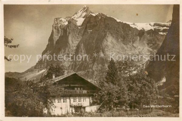 Wetterhorn 3236m Lauterbrunnen BE Panorama