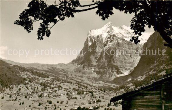 Grindelwald Grosse Scheidegg und Wetterhorn