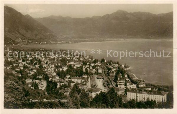 Locarno Lago Maggiore TI mit Muralto und Minuzio