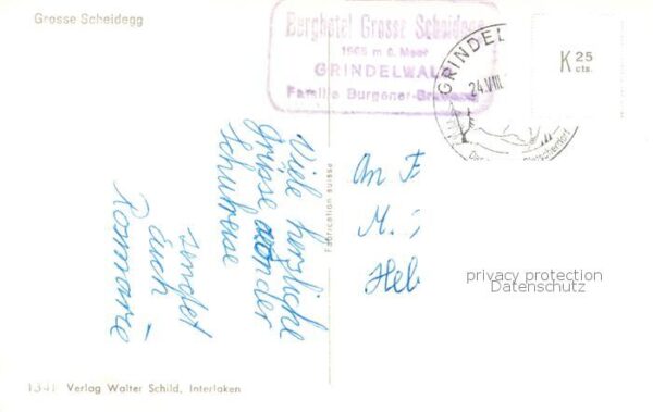 Grosse Scheidegg 1962m BE Berghotel Grosse Scheidegg – Bild 2