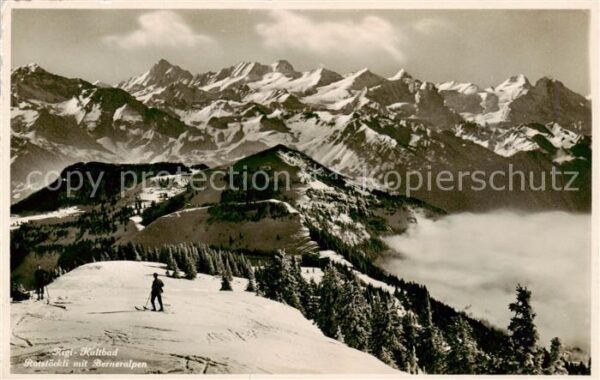 Rigi Kaltbad Rotstöckli mit Berneralpen