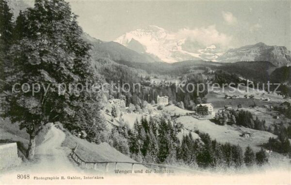Wengen  BE mit Jungfrau