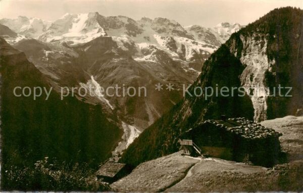 Gimmelwald Interlaken BE Ebnefluh Mittaghorn Grosshorn