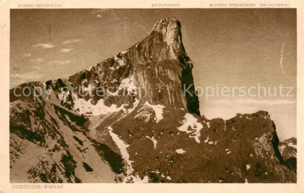Stockhorn 2193m BE Kleines Stockhorn Walalpgrat