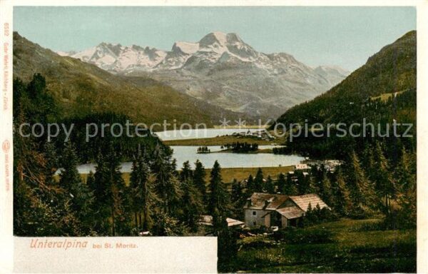 Unteralpina St Moritz Bad GR Panorama