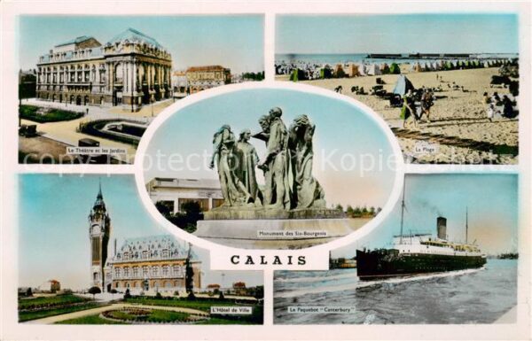 Calais 62 Le Theatre La Plage Monument des Six Bo