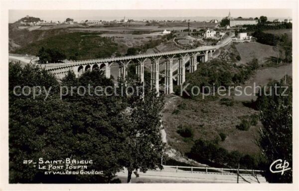Saint-Brieuc 22 Cotes-d Armor Le Pont Toupin et vallee du Gouedic