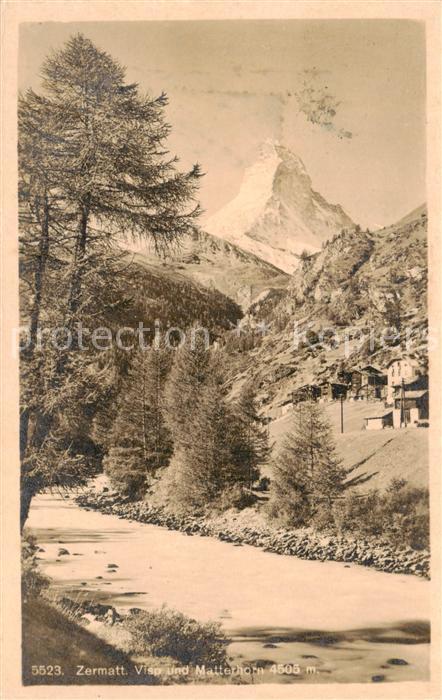 Zermatt VS mit Visp und Matterhorn