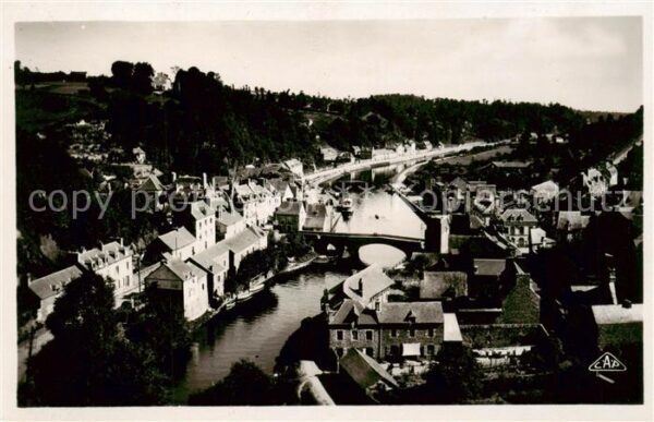 Dinan 22 Cotes-d Armor Vue prise du Viaduc de Lanvallay