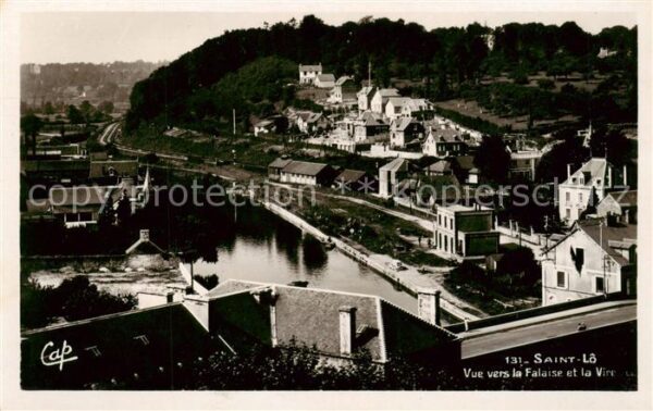 Saint-Lo 50 Manche Vue vers la Falaise et la Vire