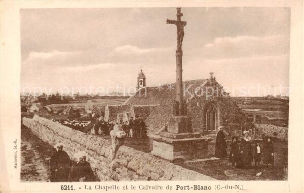 Port-Blanc 22 Penvenan La Chapelle et le Calvaire