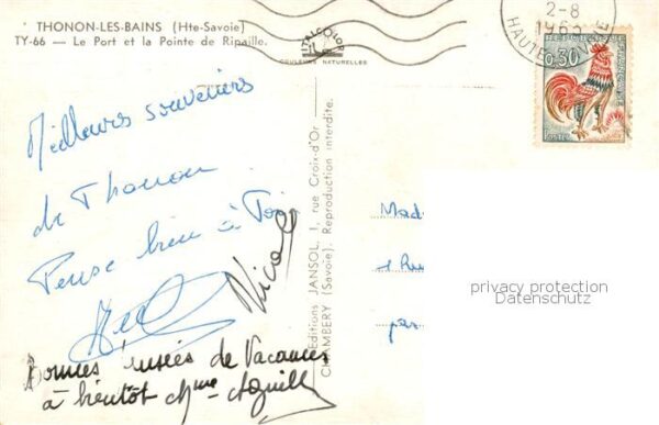 Thonon-les-Bains 74 Haute-Savoie Le Port et la Pointe de Ripaille – Bild 2