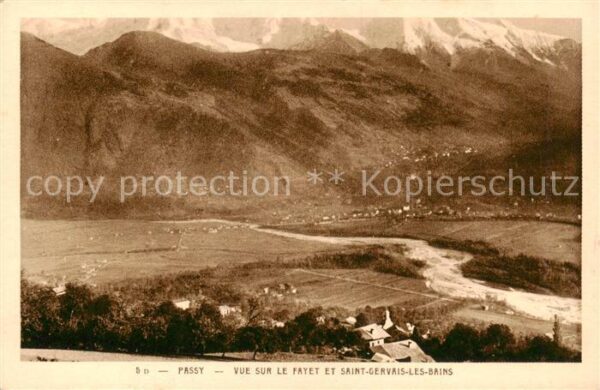 Passy Bonneville 74 Haute-Savoie Vue sur le Fayet et Saint Gervais les B