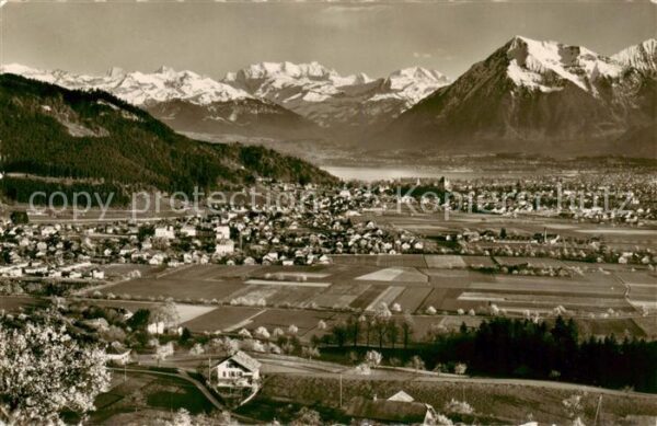 Steffisburg BE mit Thun Breithorn Gspaltenhorn Blümlis