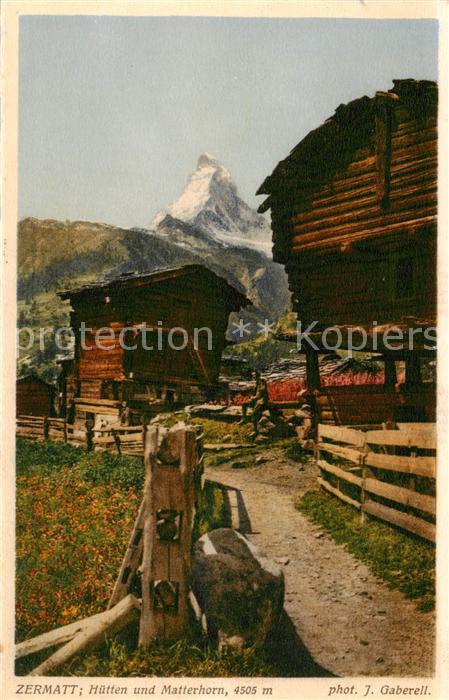 Zermatt VS Hütten und Matterhorn