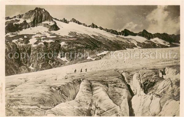 Furka 2431m UR Grimsel Rhonegletscher mit Nägelisgrätl